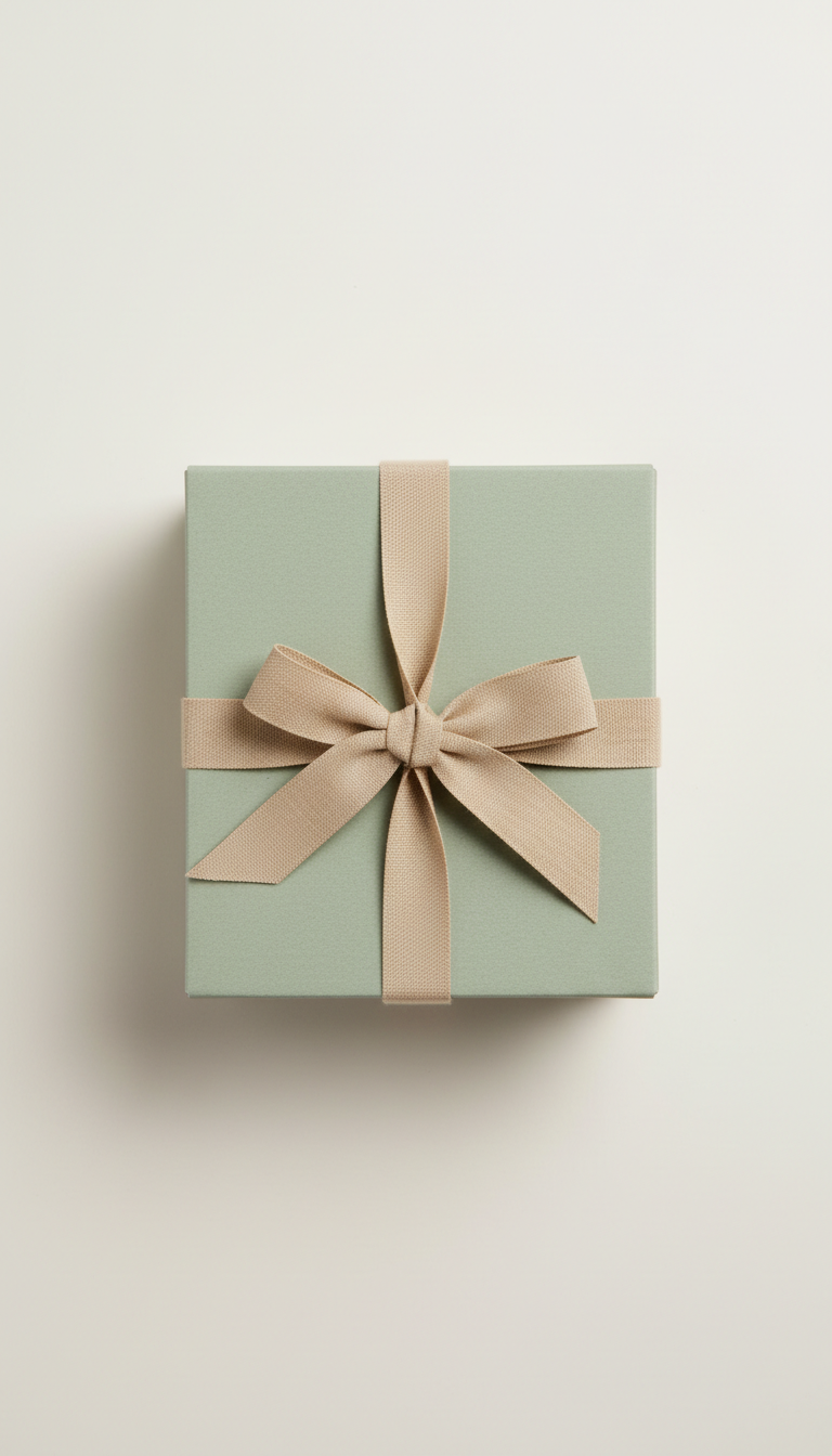 Recycled Subscription Box With Linen Ribbon