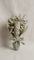Curated Botanical Bundle With Sage Linen Wrap